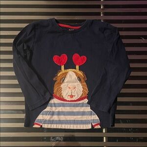 4/5T Kids Mini Boden Guinea Pig Shirt